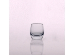 Thick bottom oval glass tumbler