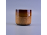 Transmutation glazed ceramic candle cup