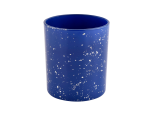 White spots blue luxury empty candle Jars wholesale