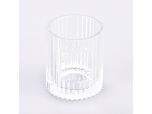 Wholesale 244ml vertical line glass candle holder