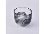 Wholesale 245ml black candle holders glass