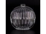 Wholesale 260ml pumpkin shaped glass candle jar with lid manufacturer