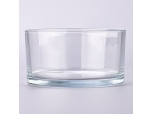 Wholesale 3 wick large glass candle bowls for home decor candles holder