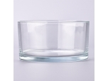 Wholesale 3 wick large glass candle bowls for home decor candles holder