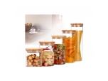 Wholesale Borosilicate Glass Jar Food Container with Lid