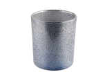 Wholesale Custom logo Empty 300ml smoky gray frosted glass candle jar