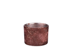 Wholesale brown copper-colored frosted glass candle holders