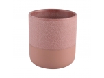 Jar de velas vacías de cerámica roja personalizada al por mayor