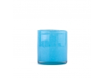 Wholesale graffiti blue glass candle jars for wedding decorations