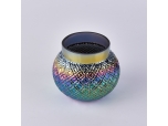 Wholesale iridescent colored candle jar containers