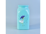 Wholesale white glass jar food container with lid