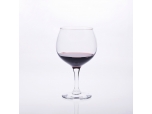 Apple shaped red wine glass