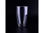 Borosilicate double wall glass coffee cup
