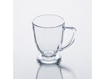 clear glass coffee mug