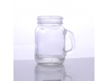 clear glass mason jar