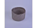 Different color ceramic knit case for glass candle holder