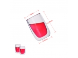 Double wall glass tumbler