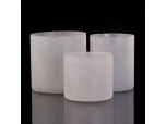 frosted glass candle holder