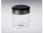 Glass jar - Black cap