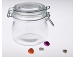 Glass jar with a lid
