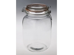 Glass jar - with a lid