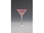 hand painted martini glass