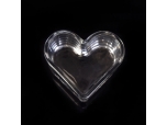 heart shape glass candle holder