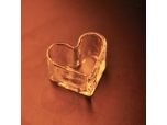 heart-shaped glass votive