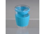 high quality borosilicate glass decanter with silicone sleeve