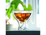新款高硼硅玻璃双层茶杯