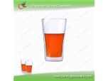 new created borosilicate glass double wall glass cup