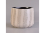 Perłowy szklany ceramiczny pojemnik na świece
