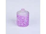 Pink floral perfume bottle