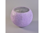 purple glass candle bowl wholesale