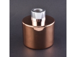 rose gold electroplating round glass essential oil reed diffuser bottle