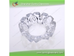 round promotional glass ashtray