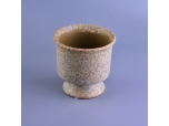 Świecznik mały słoik ceramiczne z nogami