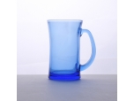 solid glass beer mug