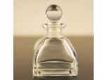 Square glass perfume bottle