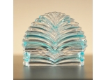 stripe glass tissue holder