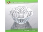 Swirled Pattern Body Glass Salad Bowl With Various Sizes