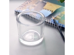thick-wall and transparent glass candle holder SGJL7260