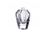 transparent glass perfume bottle