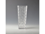 transparent glass vase