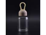 wholesale borosilicate glass bottle with lid