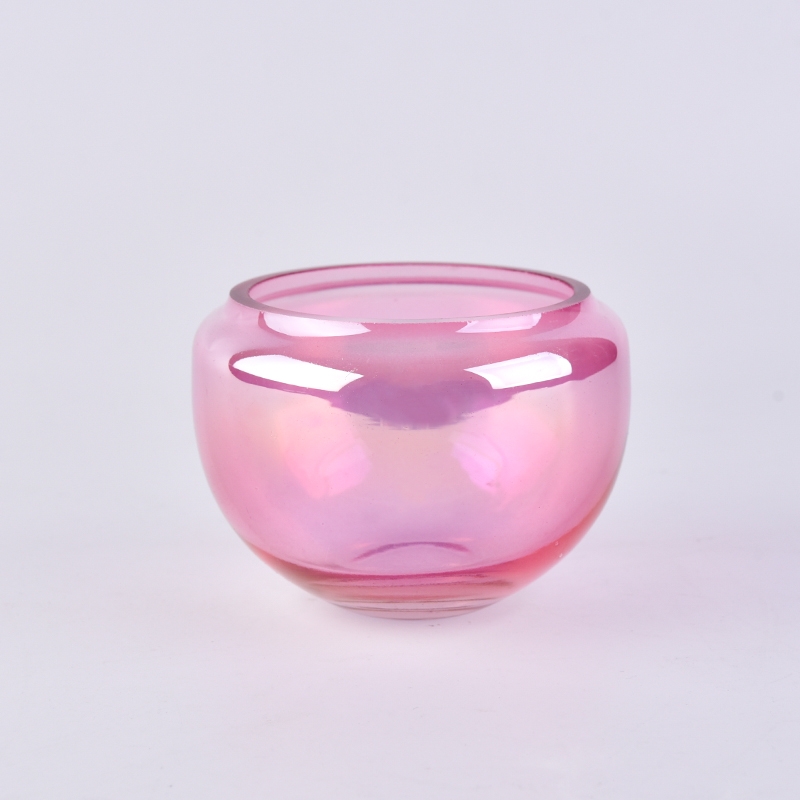 10oz wholesale iridescent bowl colored candle jars glass  containers, - glass candle holder,glass tumbler,shot  glass,red wine glass, glass bottle