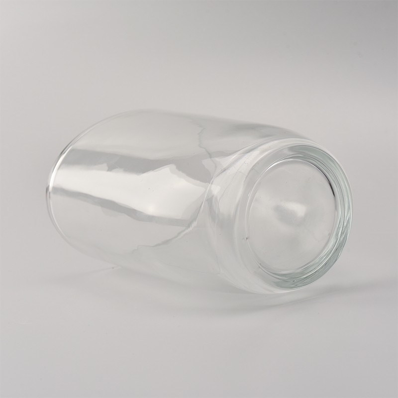 25 oz round bottom hurricane glass candle holder