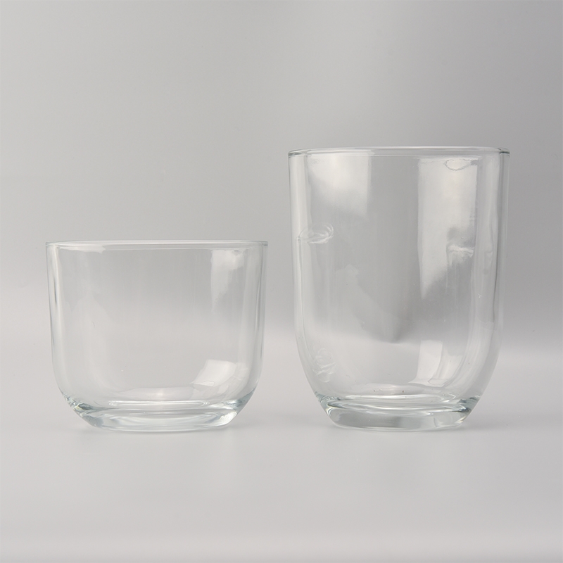 25 oz round bottom hurricane glass candle holder