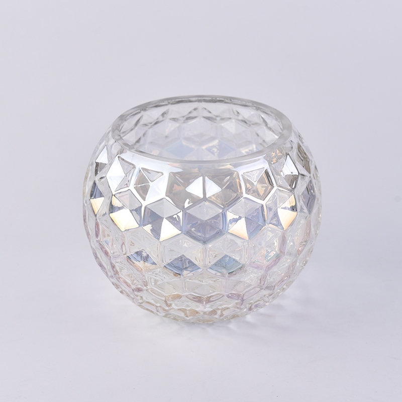 Home Decor Crystal Bowl Candle Holder Large Size 10cm Candle Lantern Crystal Candelabra Centerpieces Wedding