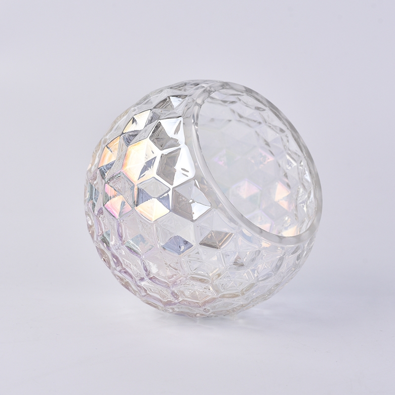 Home Decor Crystal Bowl Candle Holder Large Size 10cm Candle Lantern Crystal Candelabra Centerpieces Wedding